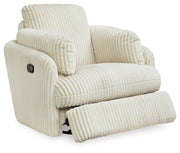 Tie-Breaker Ivory Swivel Glider Recliner - 9490261