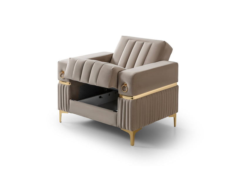 Tilda Convertible Chair in Beige - 200-ST-TIL-ANKA153-B
