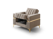 Tilda Convertible Chair in Grey - 200-ST-TIL-ANKA152-B