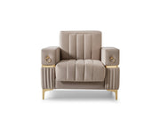Tilda Convertible Chair in Grey - 200-ST-TIL-ANKA152-B