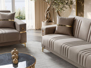 Tilda Convertible Loveseat in Beige - 200-ST-TIL-ANKA153-2