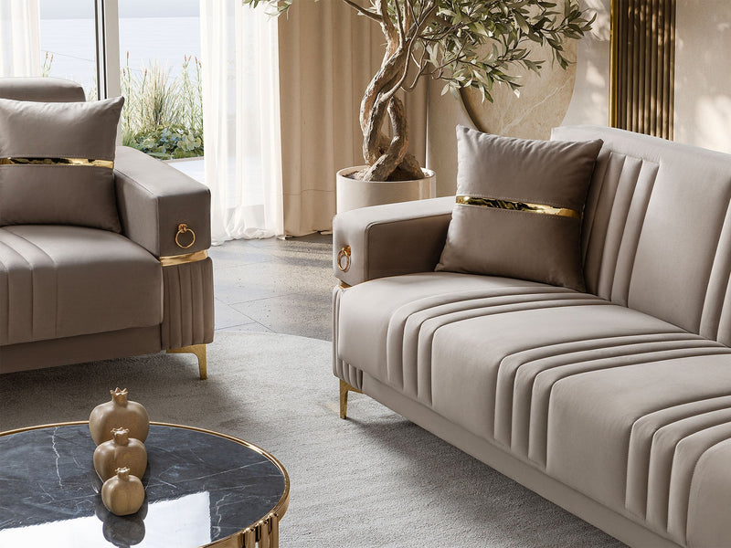 Tilda Convertible Loveseat in Beige - 200-ST-TIL-ANKA153-2