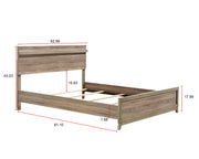 Tilston Natural Queen Panel Bed - Lara FurnitureQueen Bed