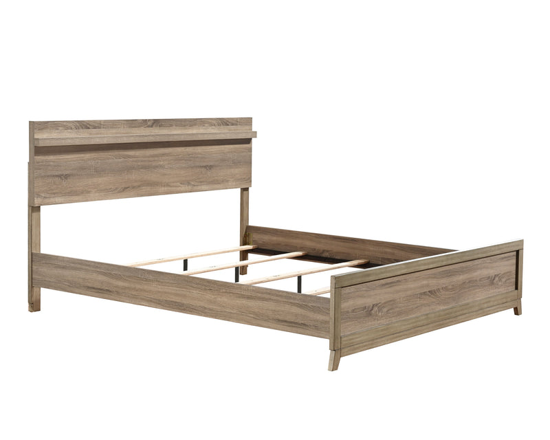 Tilston Natural Queen Panel Bed - Lara FurnitureQueen Bed