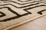 Timworth Black/Beige Washable Medium Rug - R408602