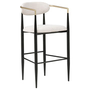 Tina Fabric Upholstered Bar Chair Beige (Set of 2) - 121187