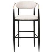 Tina Fabric Upholstered Bar Chair Beige (Set of 2) - 121187