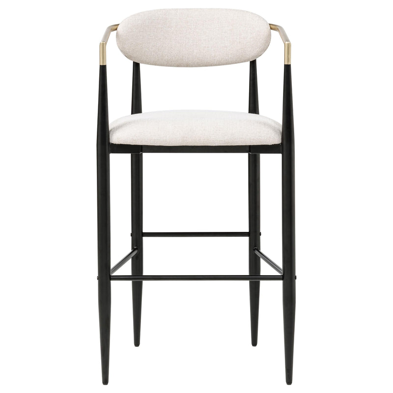 Tina Fabric Upholstered Bar Chair Beige (Set of 2) - 121187