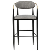 Tina Fabric Upholstered Bar Chair Grey (Set of 2) - 121189