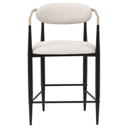 Tina Fabric Upholstered Counter Chair Beige (Set of 2) - 121184