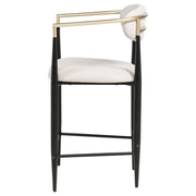 Tina Fabric Upholstered Counter Chair Beige (Set of 2) - 121184