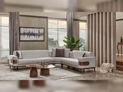 Tina Sectional Sofa in Cream - 200-SIM-TIN-SOFT01-S