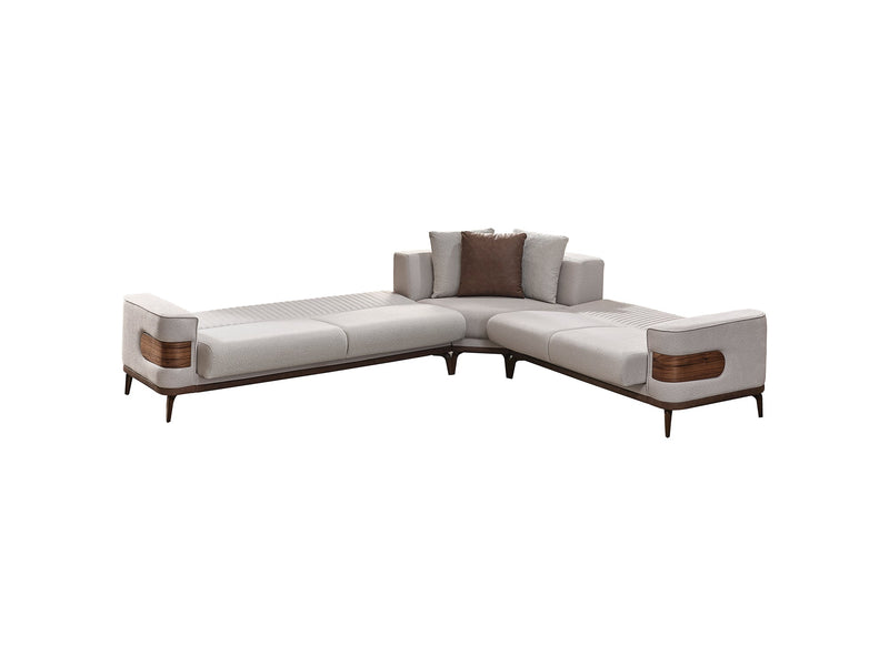 Tina Sectional Sofa in Cream - 200-SIM-TIN-SOFT01-S