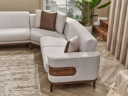 Tina Sectional Sofa in Cream - 200-SIM-TIN-SOFT01-S