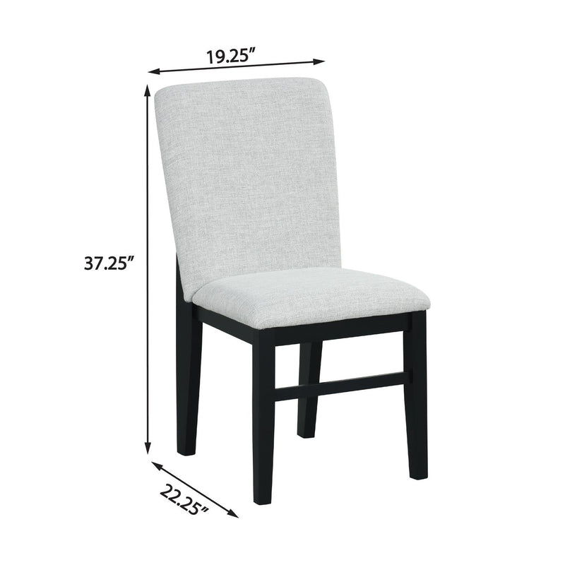 Tina - White Upholstered Dining Chair - D213-C