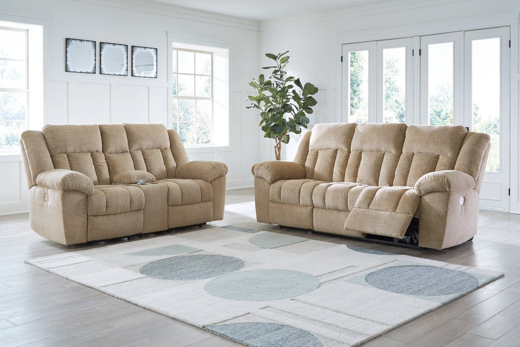 Tip - Off Wheat Power Reclining Living Room Set - Gate FurniturePower Reclining Living Room Set