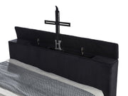 Tisdall California King Flame Visualizer TV Bed Black - 315868BLKKW