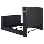 Tisdall California King Flame Visualizer TV Bed Black - 315868BLKKW