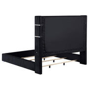 Tisdall Upholstered Cal King Flame Visualizer Bed Black - 306031KW