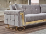Titan 3-pieces (Sofa & Loveseat & Chair) Livingroom in Light Grey - 200-SER-TIT-STAR244-321