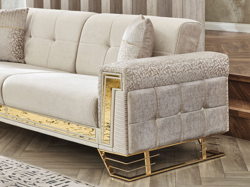 Titan Convertible Loveseat in Beige - 200-SER-TIT-STAR553-2