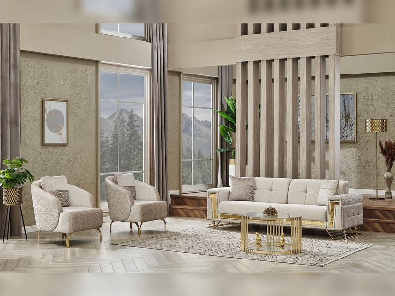 Titan Convertible Loveseat in Light Grey - 200-SER-TIT-STAR244-2