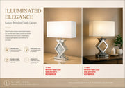 TL1001 25 X 14 X 10 - BETA TABLE LAMP - 210000003458