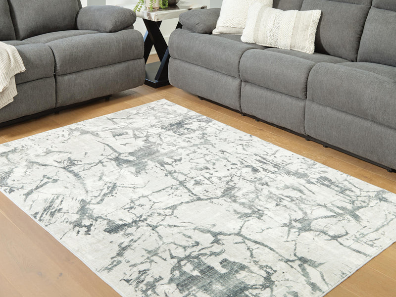 Tobinbury Gray Washable 5' x 7' Area Rug - R407422