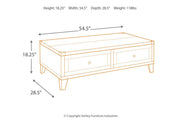 Todoe Dark Gray Coffee Table with Lift Top - Lara FurnitureCoffee Table