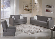 Tokyo 3 Seat Sleeper (Diego Gray) 1 Piece - Lara FurnitureSleeper Sofa