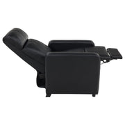 Toohey Upholstered Home Theater Push Back Recliner Black - 600181