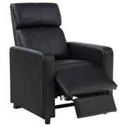 Toohey Upholstered Home Theater Push Back Recliner Black - 600181