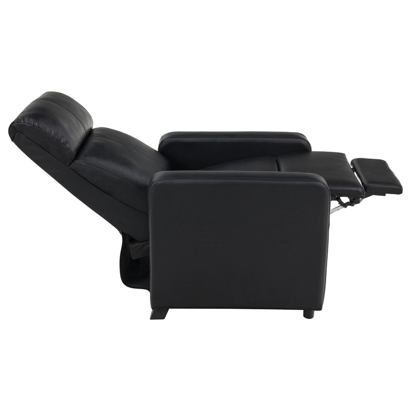 Toohey Upholstered Tufted Recliner Living Room Set Black - 600181-S3B