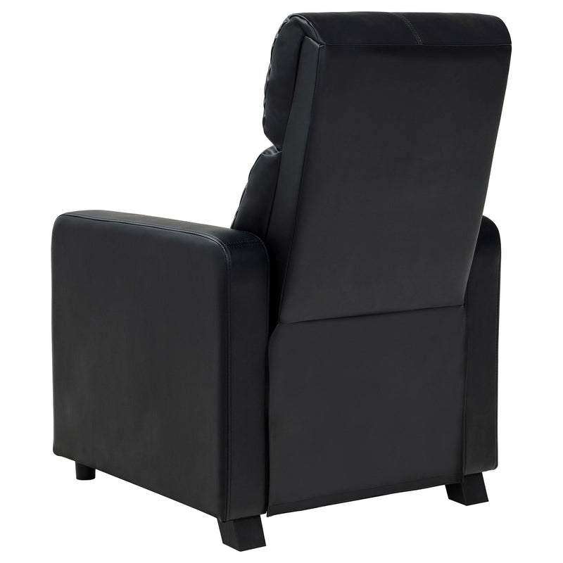 Toohey Upholstered Tufted Recliner Living Room Set Black - 600181-S3B