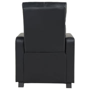 Toohey Upholstered Tufted Recliner Living Room Set Black - 600181-S4A