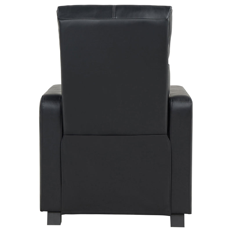 Toohey Upholstered Tufted Recliner Living Room Set Black - 600181-S4A