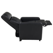 Toohey Upholstered Tufted Recliner Living Room Set Black - 600181-S4A