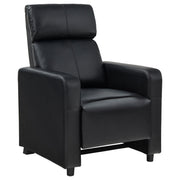 Toohey Upholstered Tufted Recliner Living Room Set Black - 600181-S4A
