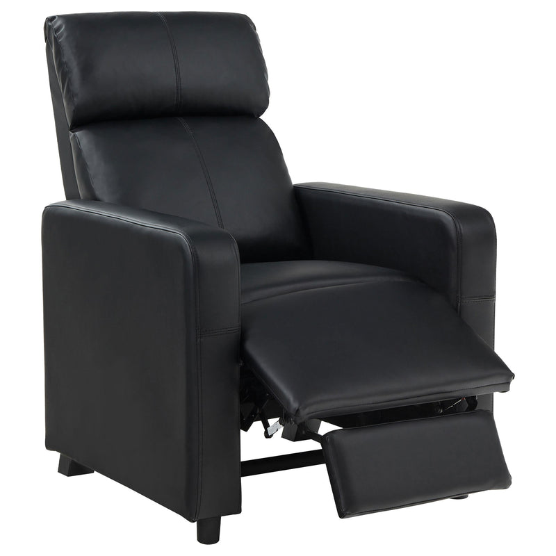 Toohey Upholstered Tufted Recliner Living Room Set Black - 600181-S4A