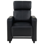 Toohey Upholstered Tufted Recliner Living Room Set Black - 600181-S4A