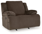 Top Tier 5 - Piece Sectional with Recliner in Chocolate - Gate FurnitureSectional