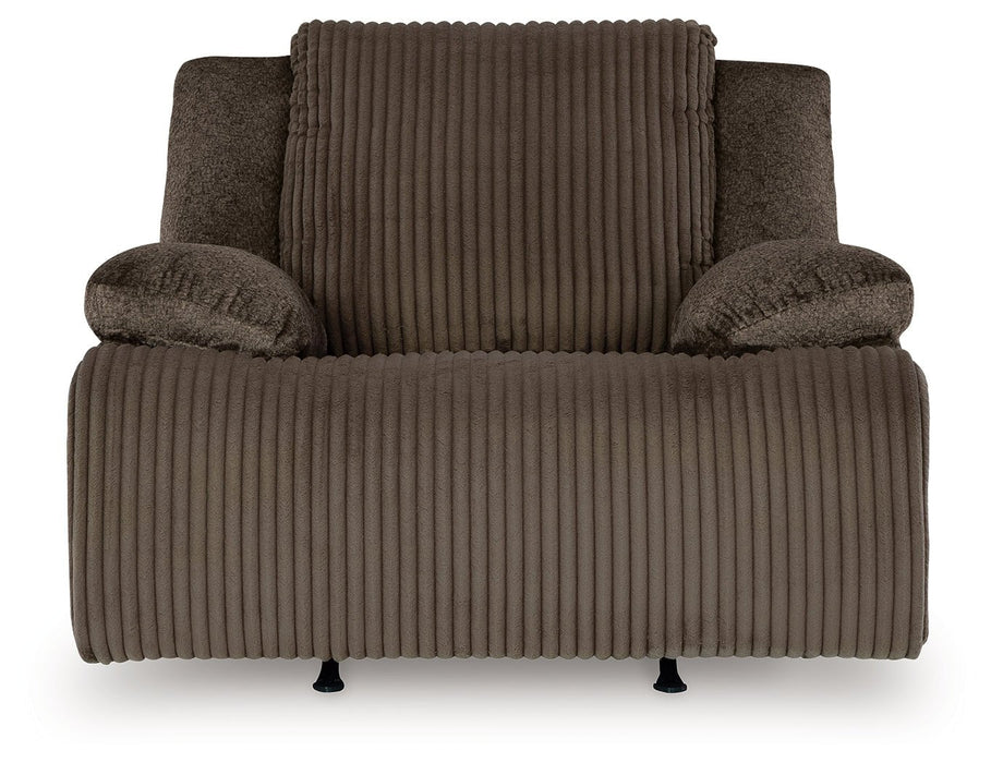 Top Tier 5 - Piece Sectional with Recliner in Chocolate - Gate FurnitureSectional