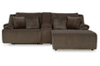 Top Tier Chocolate 3 - Piece Reclining Sectional Sofa with Chaise - Gate FurnitureReclining Sectional