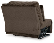 Top Tier Chocolate 4-Piece Reclining Sectional with Chaise - 92705S12