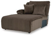 Top Tier Chocolate 4-Piece Reclining Sectional with Chaise - 92705S12
