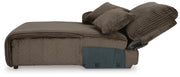 Top Tier Chocolate 4-Piece Reclining Sectional with Chaise - 92705S12