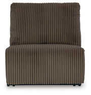 Top Tier Chocolate 4-Piece Reclining Sectional with Chaise - 92705S12