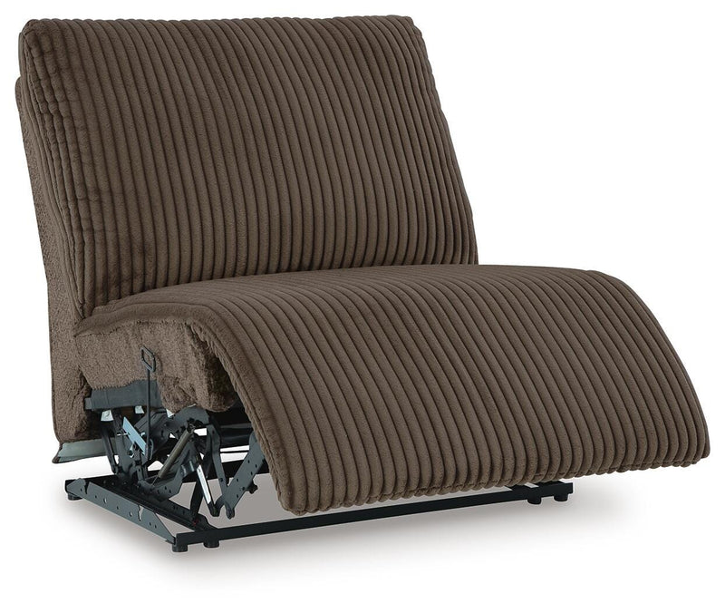 Top Tier Chocolate 4-Piece Reclining Sectional with Chaise - 92705S12