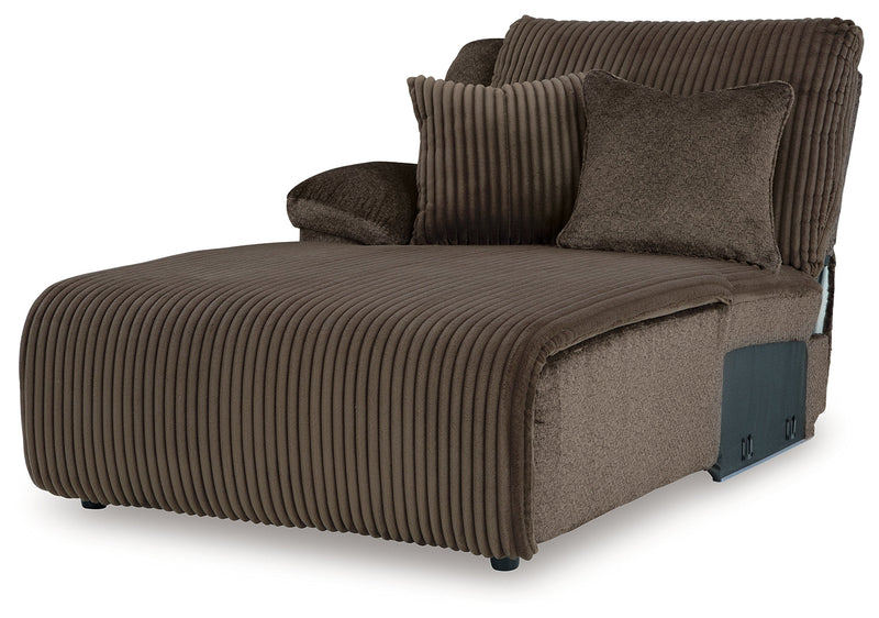 Top Tier Chocolate Left-Arm Facing Press Back Chaise - 9270505