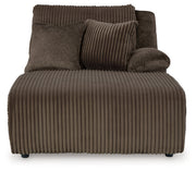 Top Tier Chocolate Right-Arm Facing Press Back Chaise - 9270507